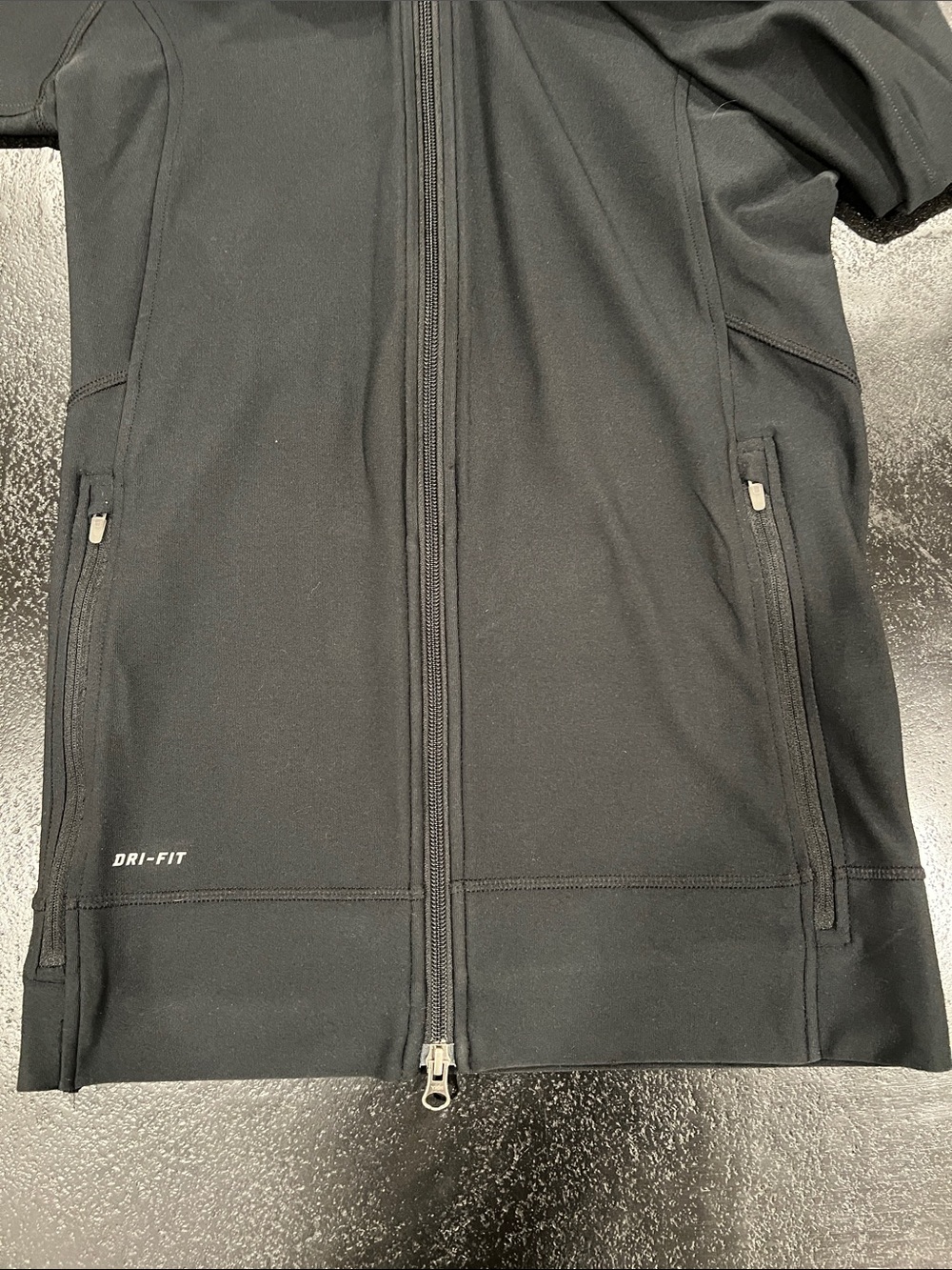Nike Running Black Full-Zip Dri-Fit Hooded Athletic Jacket Size Small - Picture 8 of 11